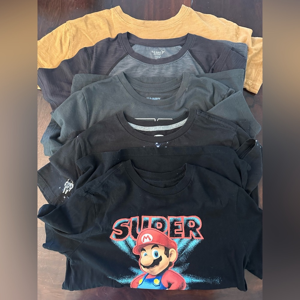Old Navy Boys Casual Tee Shirt Bundle L (10/12)